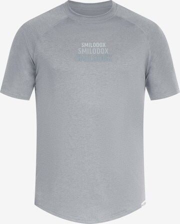 T-Shirt fonctionnel Smilodox en gris : devant