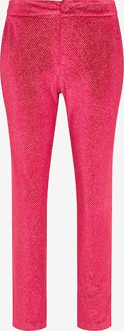 faina Slimfit Broek in Rood: voorkant