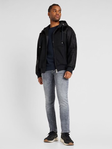 BOSS Sweat jacket 'Steele76' in Black