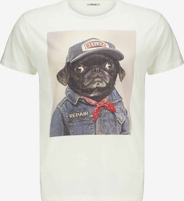 T-Shirt Deeluxe en blanc : devant