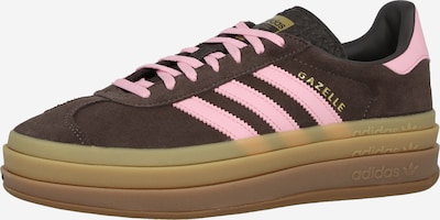 Sportbačiai be auliuko 'GAZELLE BOLD' iš ADIDAS ORIGINALS, spalva – šokolado spalva / Auksas / rožių spalva, Prekių apžvalga