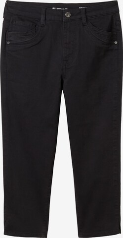 TOM TAILOR Regular Jeans 'Kate Capri' in Black: front