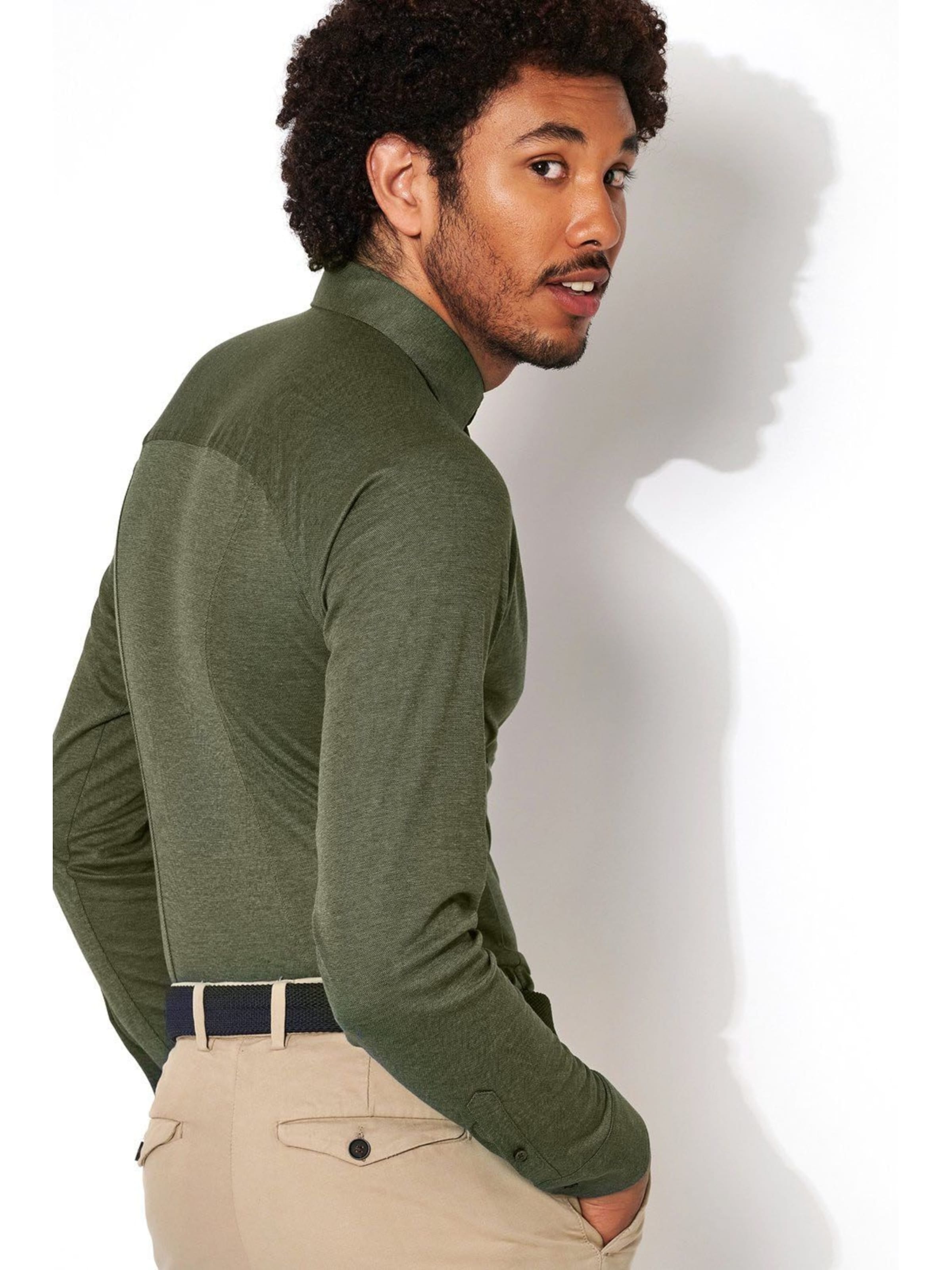 DESOTO Slim fit Overhemd 'Kent' in Groen