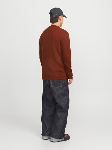 JACK & JONES Trui 'JOREATON' in Bruin