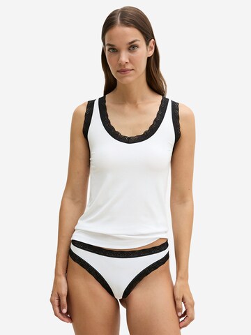 Haut ' Alltags-Basics ' Marc O'Polo en blanc : devant