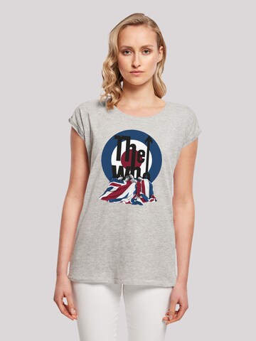 F4NT4STIC T-Shirt 'The Who Flag Blanket' in Grau: Vorderseite