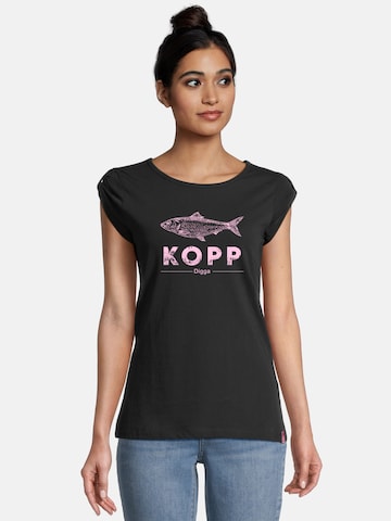 salzhaut Shirt 'Biike - Fischkopp Digga' in Zwart: voorkant