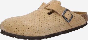 BIRKENSTOCK Pantoletter 'Boston' i beige: forside