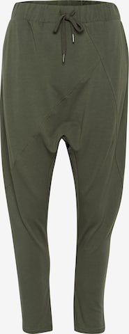 Cream Háremové nohavice 'Beky' - Zelená: predná strana