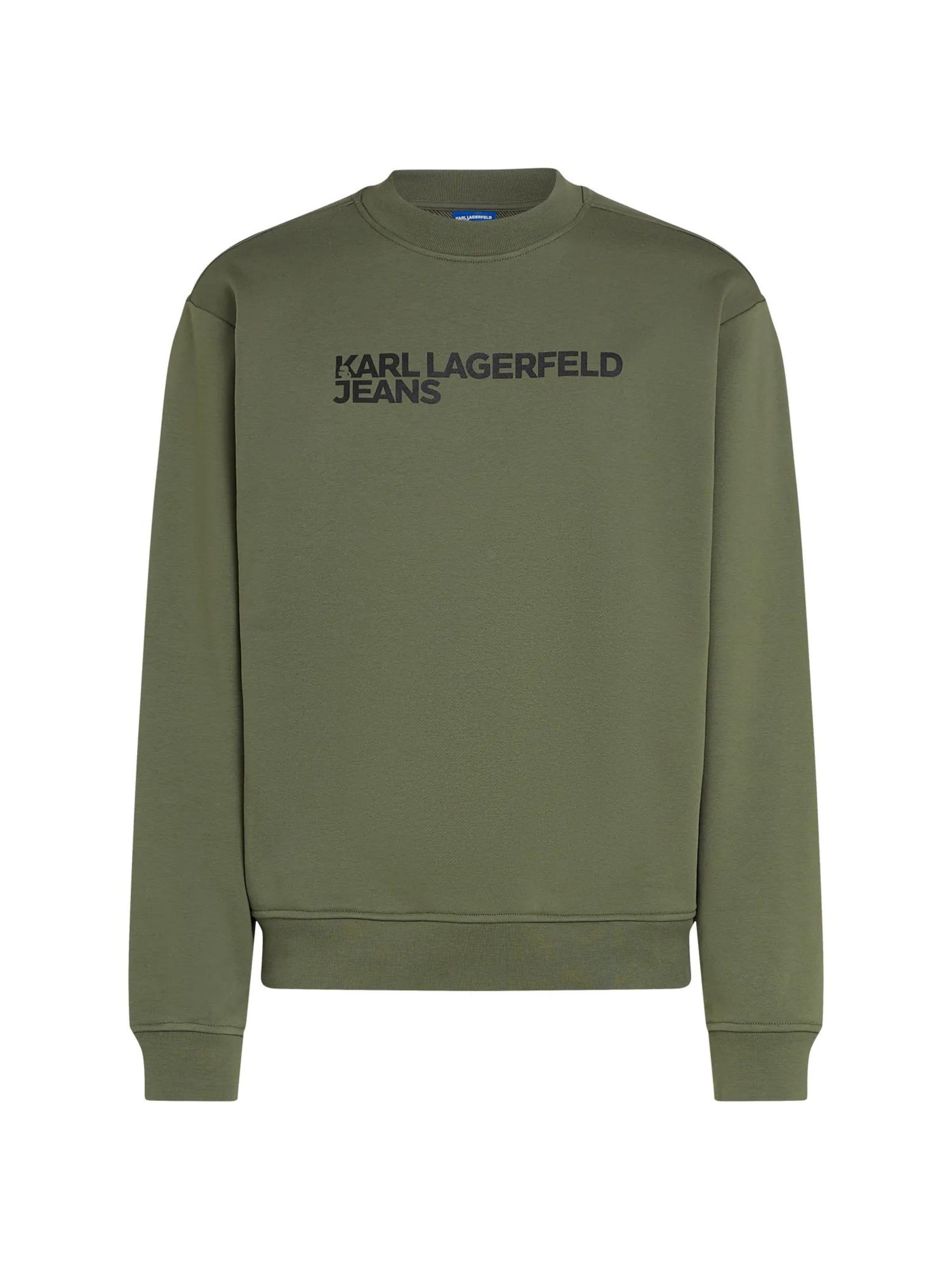 KARL LAGERFELD JEANSSweater majica - zelena boja: prednji dio