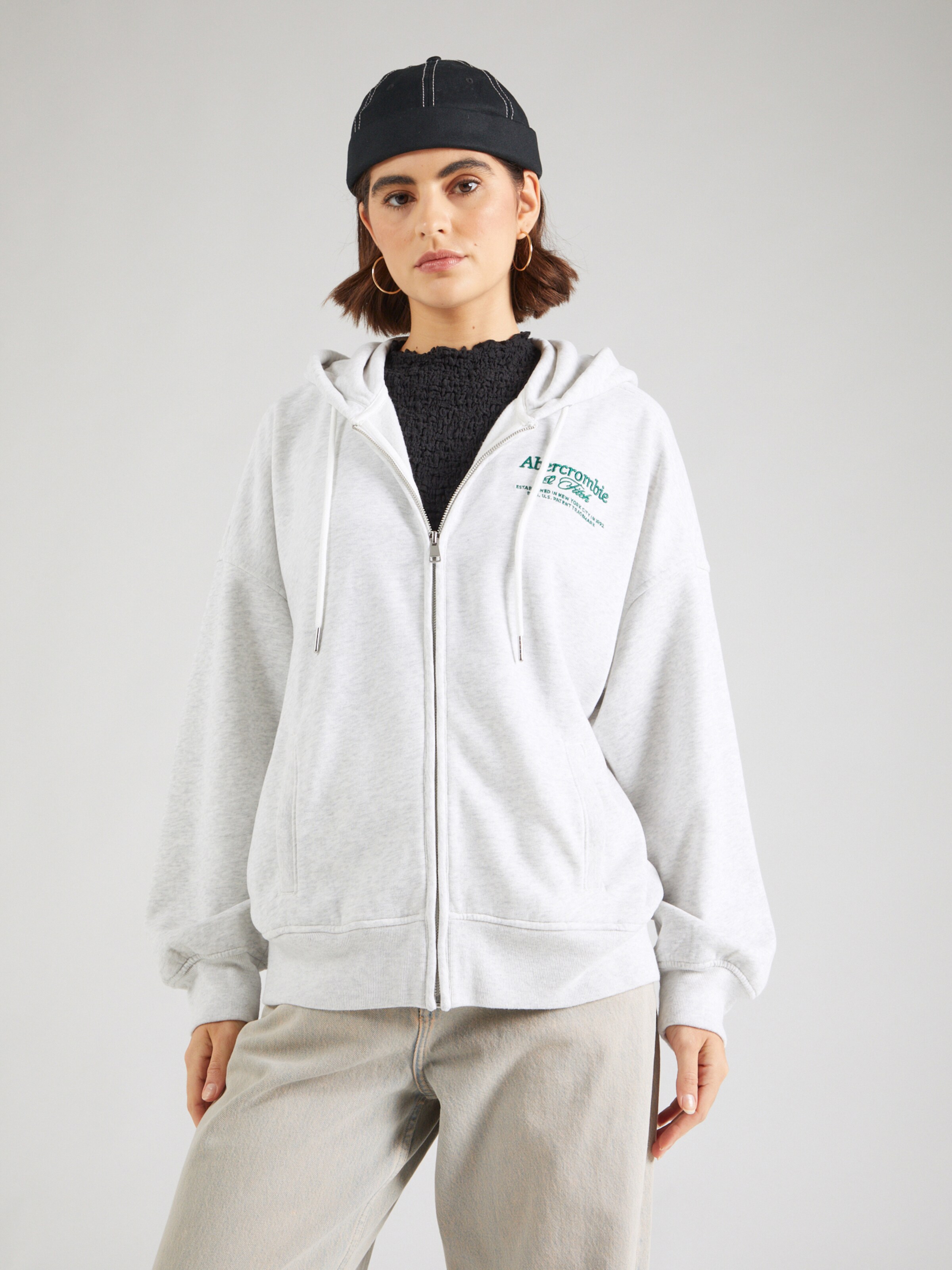 Veste de survetement Abercrombie Fitch en Gris Chine ABOUT YOU
