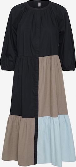 CULTURE Blusenkleid 'Olena ' in hellblau / braun / schwarz, Produktansicht