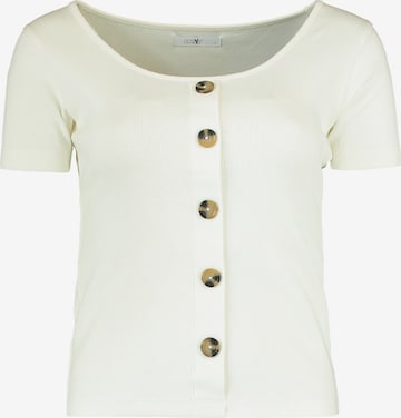 Hailys - Camisa 'Samma' em branco: frente