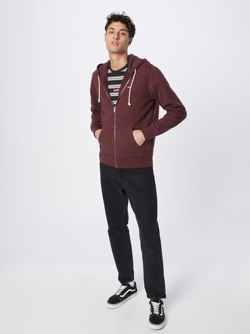 LEVI'S ® - Regular Fit Casaco em moletão 'Original Zip-Up Hoodie' em vermelho