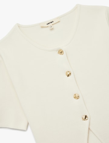 Koton Gebreid vest in Beige