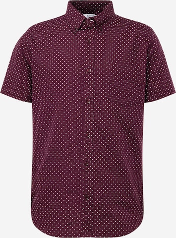 Coupe regular Chemise BURTON MENSWEAR LONDON en rouge : devant