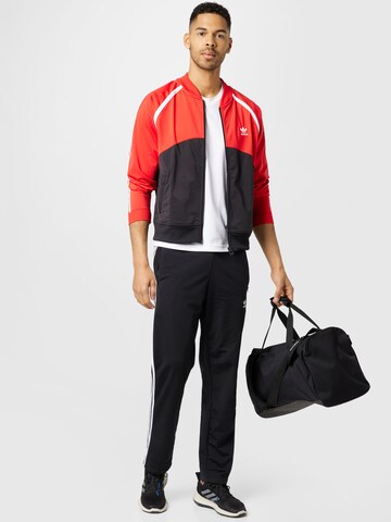 Veste mi-saison 'Sst Blocked' ADIDAS ORIGINALS en rouge