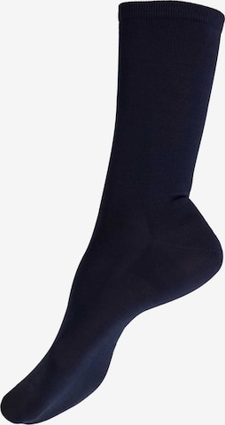 Chaussettes 'Finest Cotton' KUNERT en noir : devant