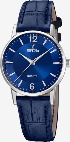 Montre à affichage analogique 'Festina - Watch Correa Clasico - Quartz watch movement - Watch case width: 29 mm' FESTINA en bleu : devant