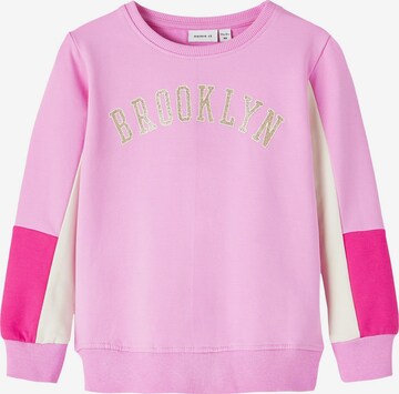 NAME IT Sweatshirt 'Barb' in Roze: voorkant