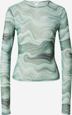 Monki Shirt in Groen: voorkant