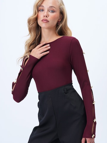 Trend Alaçatı Stili Tričko - Červená