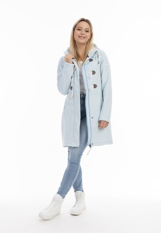 Schmuddelwedda Set: Fleecejacke und Rucksack in Blau