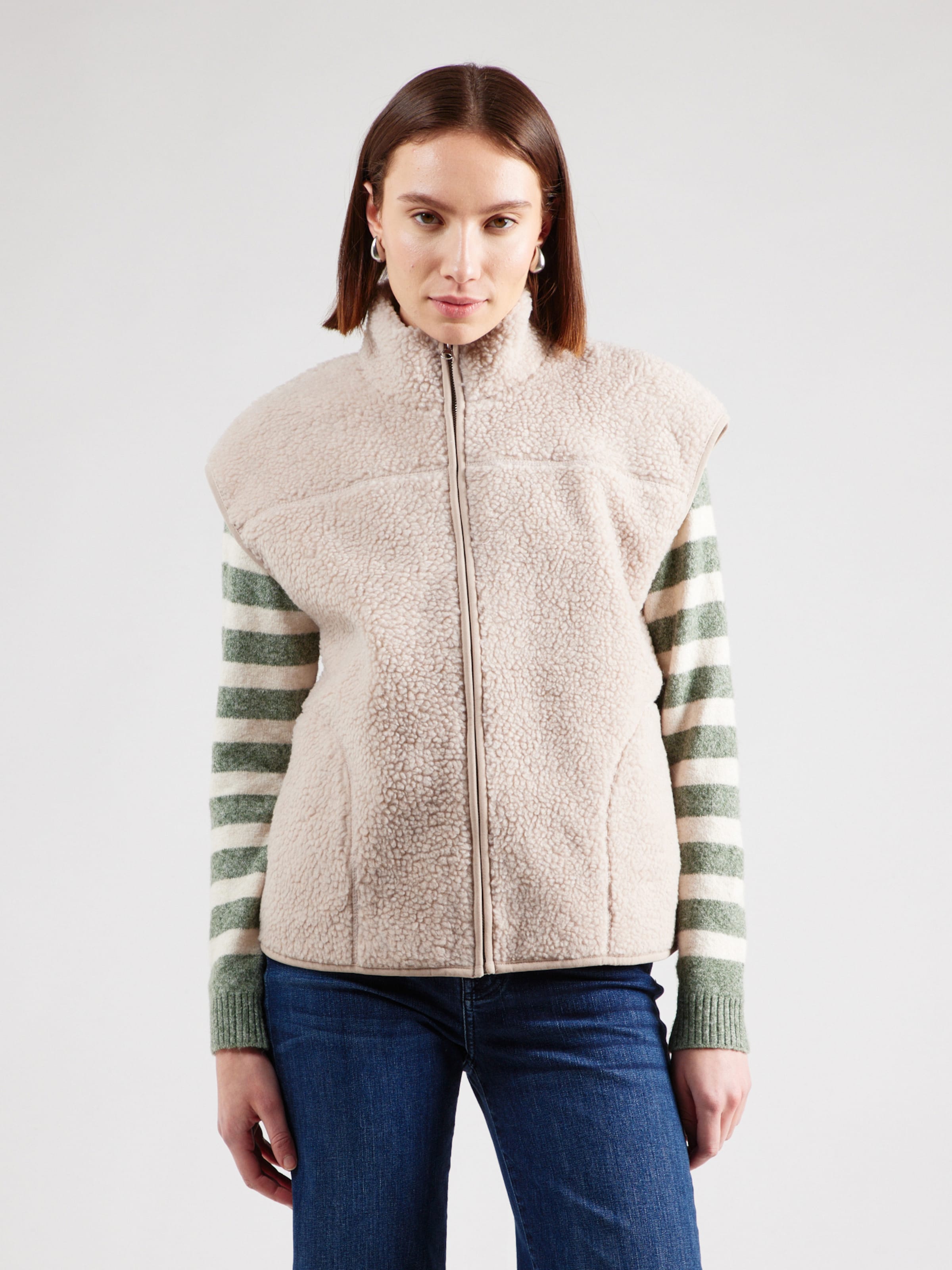 PIECES Vest 'PCSADIA' in Beige | ABOUT YOU