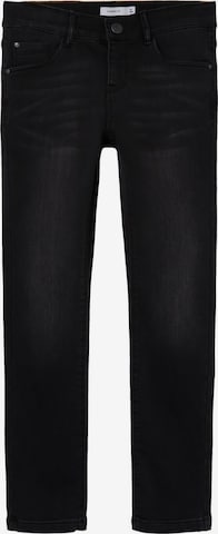 NAME IT Slimfit Jeans 'Salli' in Zwart: voorkant