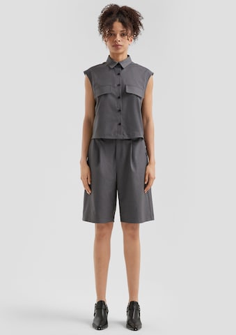 QS Wide leg Broek in Grijs