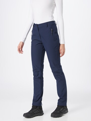 Regular Pantalon outdoor 'ARGONIA' ICEPEAK en bleu : devant