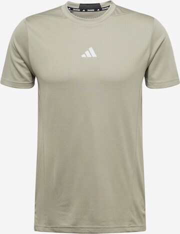 T-Shirt fonctionnel ADIDAS PERFORMANCE en gris : devant