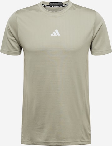 T-Shirt fonctionnel ADIDAS PERFORMANCE en gris : devant