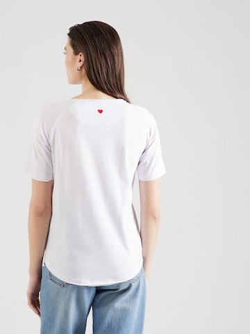 Key Largo T-Shirt 'LINNEA' in Weiß
