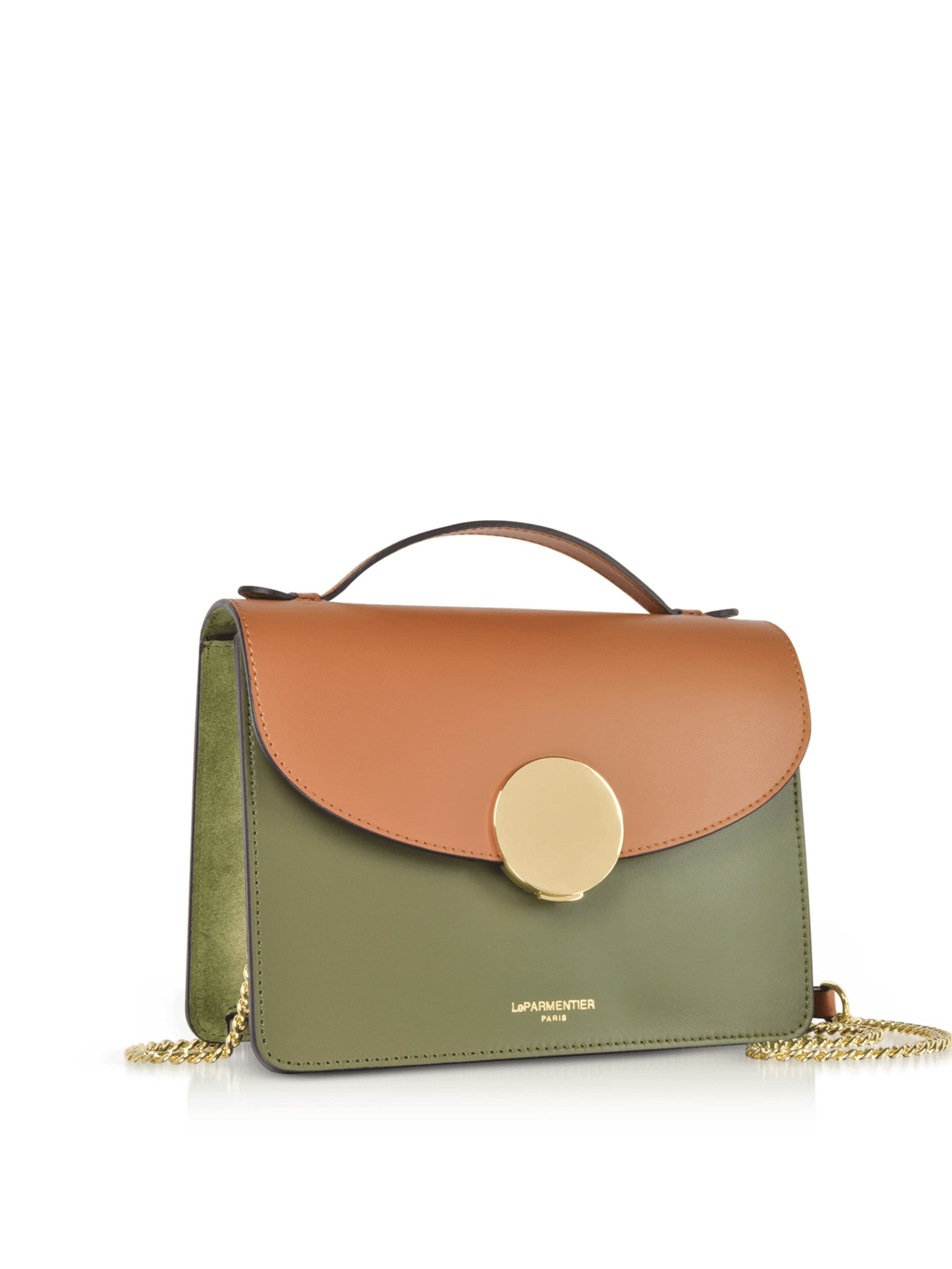 LeParmentier Handbag 'New Ondina' in Green: front