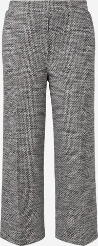 Wide Leg Pantalon à plis s.Oliver BLACK LABEL en gris : devant