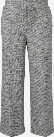 Wide Leg Pantalon à plis s.Oliver BLACK LABEL en gris : devant