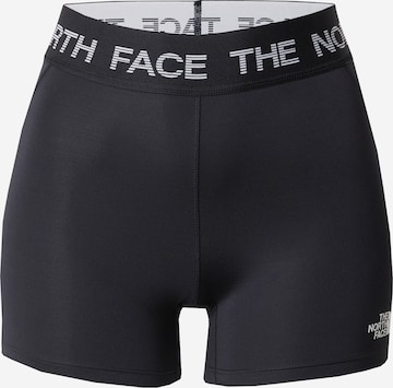 THE NORTH FACE - Skinny Calças outdoor em preto: frente