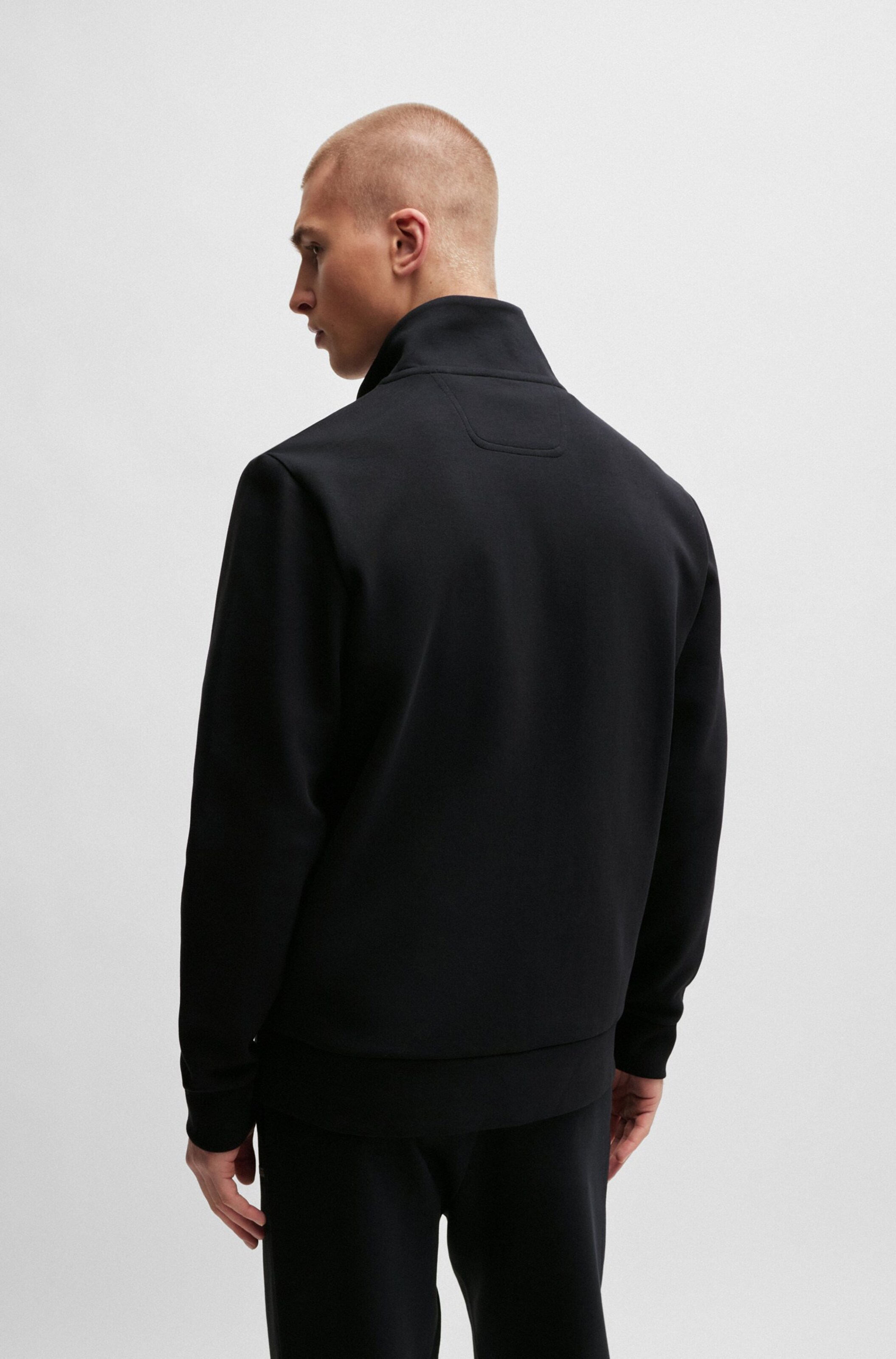 BOSS Zip-Up Hoodie 'Skaz' in Black | ABOUT YOU
