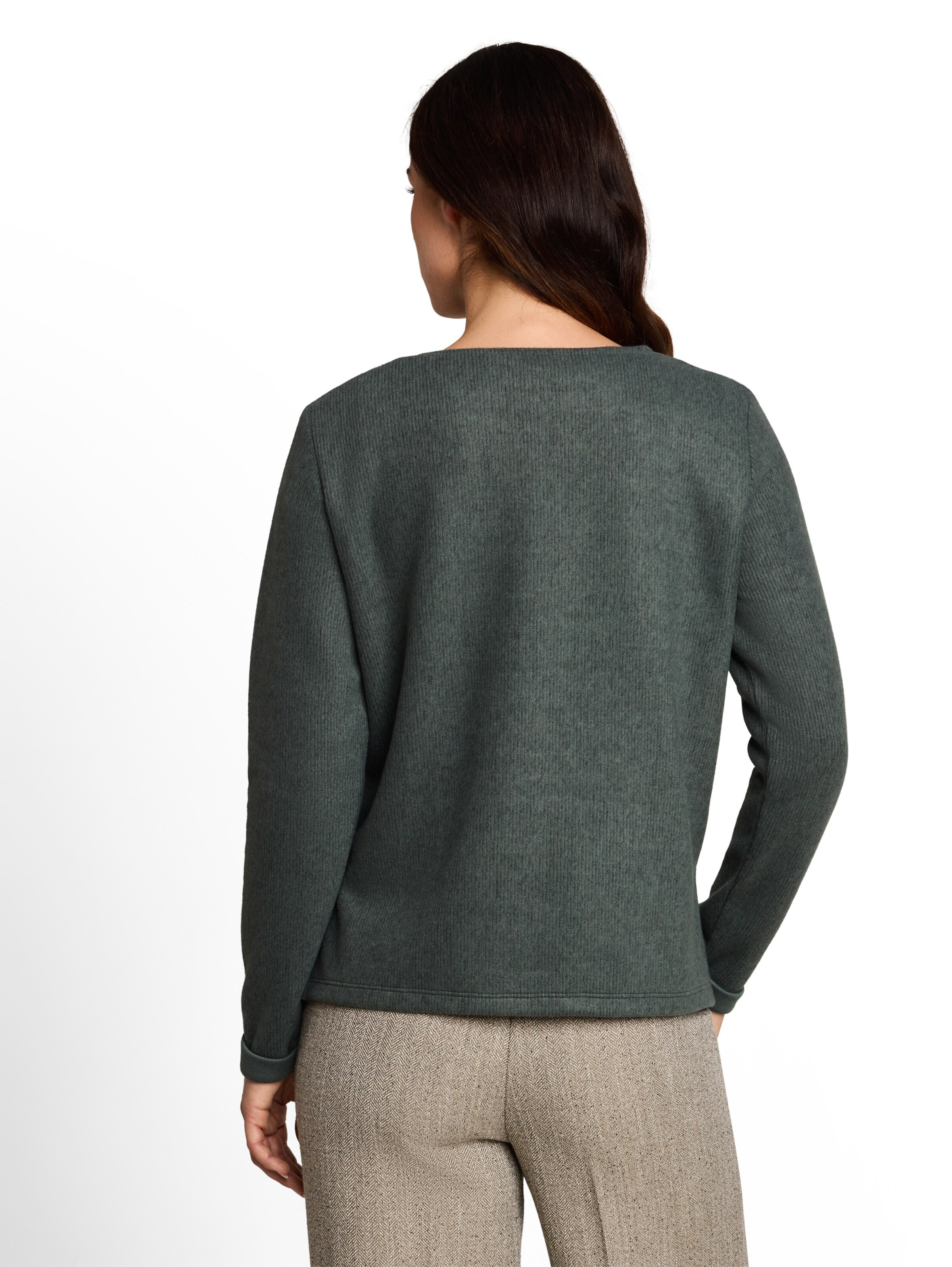 TOM TAILOR Sweater in Green