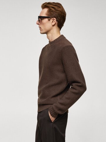 MANGO MAN Sweater 'Loto' in Brown