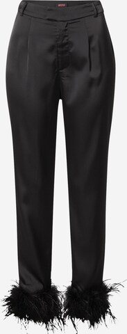 Pantaloni con pieghe di Misspap in nero: frontale