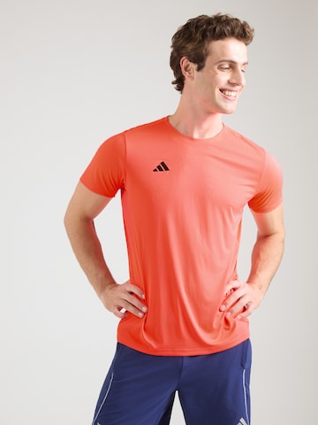 ADIDAS PERFORMANCE Functioneel shirt 'Adizero Essentials' in Oranje: voorkant