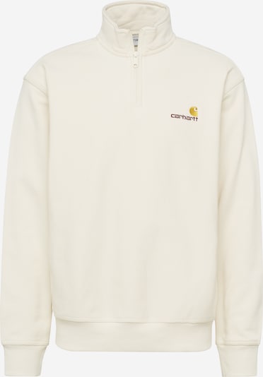 Carhartt WIP Collegepaita 'American Script' koossa S värissä kullankeltainen / burgundin punainen / luonnonvalkoinen, Tuotenäkymä