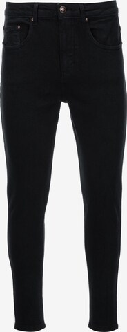 Ombre Slimfit Jeans 'P1058' in Zwart: voorkant