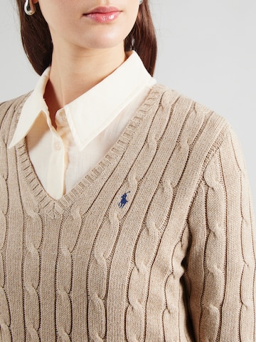 Polo Ralph Lauren Πουλόβερ 'KIMBERLY' σε καφέ