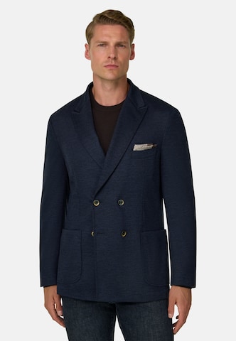 Coupe regular Veste de costume Boggi Milano en bleu : devant