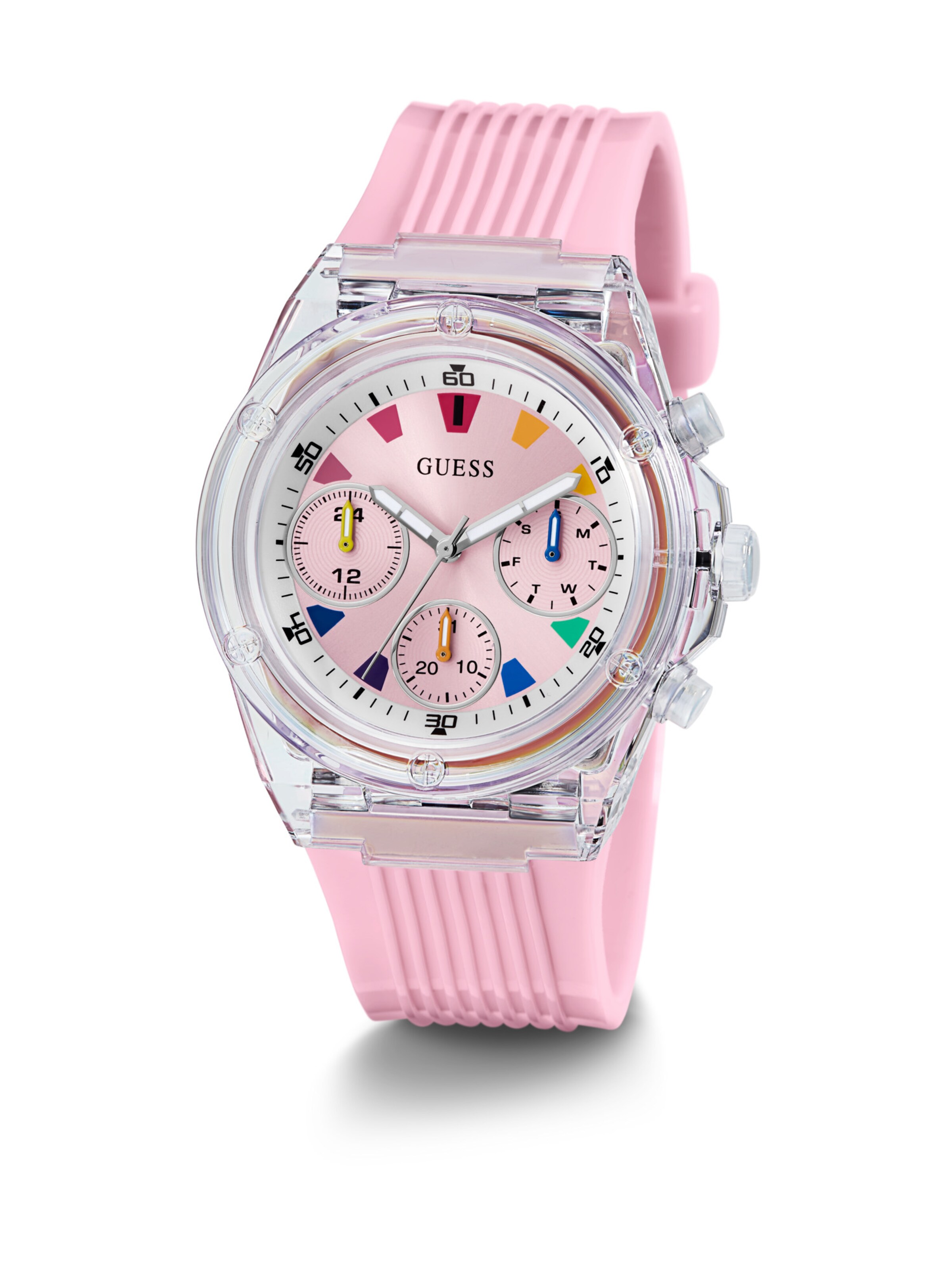 GUESS Uhr 'Athena' in Pink