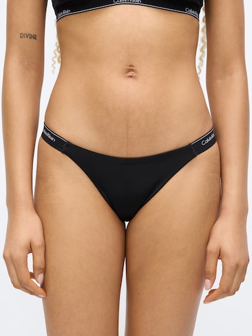 Calvin Klein Swimwear Dół bikini w kolorze czarny