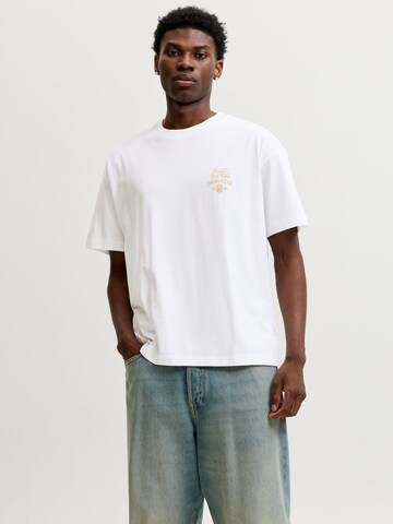 T-Shirt JACK & JONES en blanc : devant